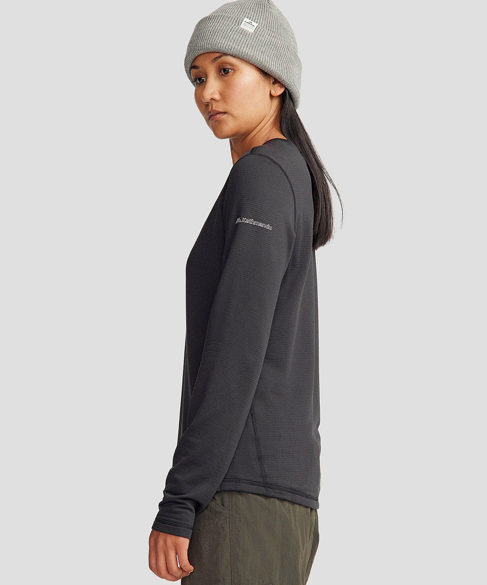 Women's Seeker Fleece Long Sleeve Top - Black Stingray - Image 3