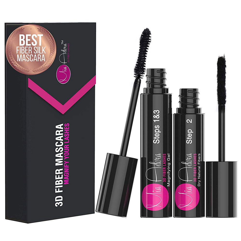 Sæson bruger kreativ 400X Silk Fiber Lash Mascara by Mia Adora – Best Way to Add Volume & Length  to Your Natural Eyelashes Instantly – Waterproof Smudge-proof Tear-proof  Non-toxic Hypoallergenic Cruelty Free (Black) – Shopping