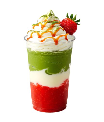 Strawberry Matcha Cream Latte